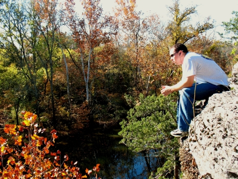 Sitting on some clifs above the Stones River